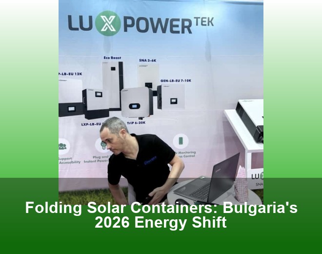 Folding Solar Containers: Bulgaria's 2026 Energy Shift